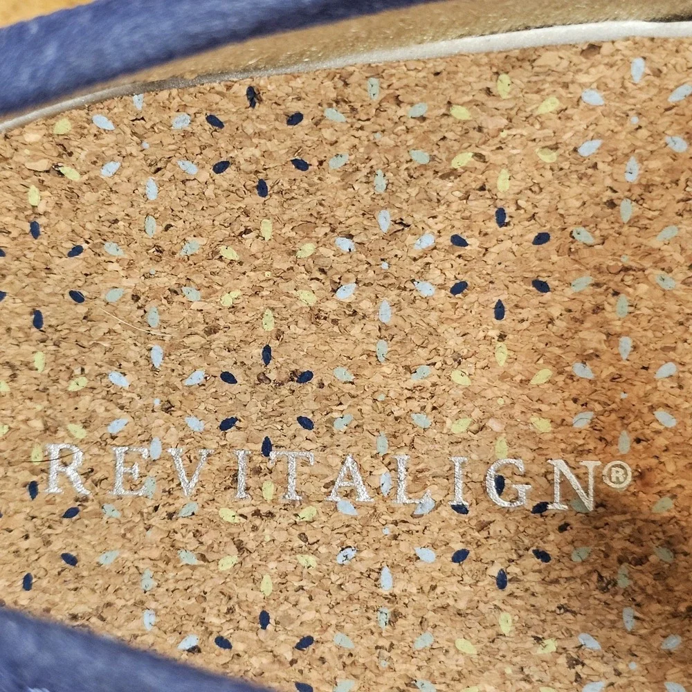 Revitalign‎ Siesta Burst Slip-On Blue Women's Shoes US 9.5 B Cork Insole NEW